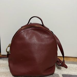 Cole Haan Leather mini Backpack - Brown/Burgundy - like new